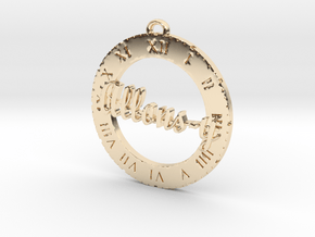 Allons-y - Pendant in 14k Gold Plated Brass