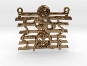 Warrior Ethos Pendant 146075 in Natural Brass