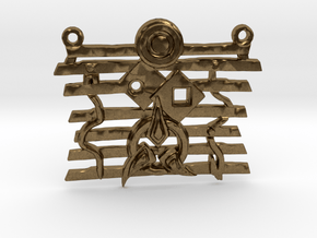 Warrior Ethos Pendant 146075 in Natural Bronze