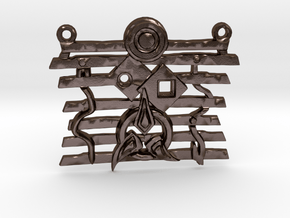 Warrior Ethos Pendant 146075 in Polished Bronze Steel