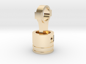 Piston Pendant in 14k Gold Plated Brass