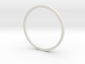 Holocron Window Ring in White Natural Versatile Plastic