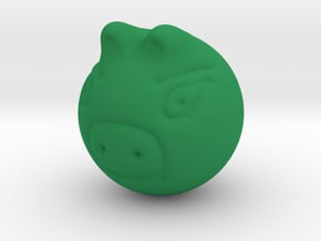 Real  Green Piggy in Green Processed Versatile Plastic