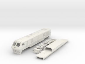 VIA / Amtrak LRC Loco (non powered end) N Scale in White Natural Versatile Plastic