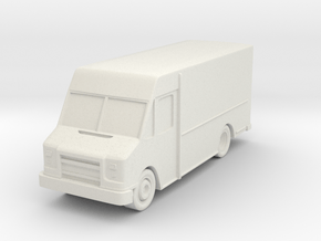 Delivery Truck at 1"=16' Scale in White Natural Versatile Plastic