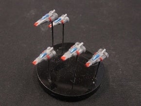 10 Human Alliance Fighters in White Natural Versatile Plastic