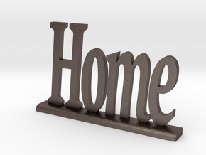Letters 'Home' - 7.5cm / 3.00" in Polished Bronzed Silver Steel