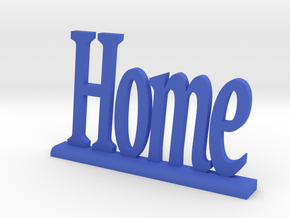 Letters 'Home' - 7.5cm / 3.00" in Blue Processed Versatile Plastic