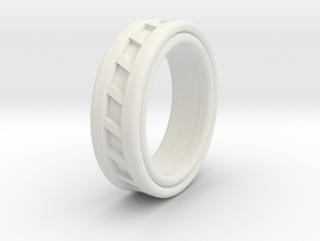 Basic Ring in White Natural Versatile Plastic