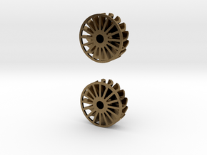 1" Turbine Kit 3/3 - 2 x Brass insert in Natural Bronze