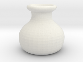 Simple Pot in White Natural Versatile Plastic