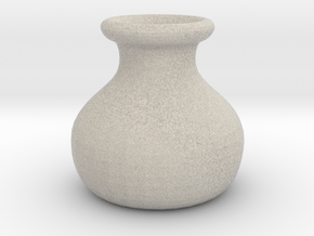 Simple Pot Small version (2 cm) in Natural Sandstone