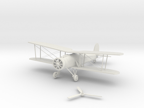 Ww1 plane Fighter in White Natural Versatile Plastic