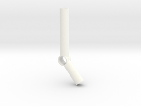 Vertical Toilet Paper Holder 1.3 in White Processed Versatile Plastic