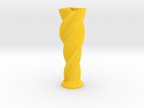 Vase 'Anuya' - 20cm / 7.9" in Yellow Processed Versatile Plastic
