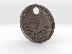 ZWOOKY Style 112 Sample - keychain I love Sony in Polished Bronzed Silver Steel