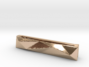 Origami Tie Clip in 14k Rose Gold