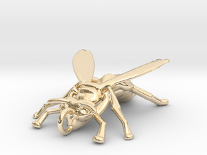 Yellow Jacket Pendant in 14k Gold Plated Brass