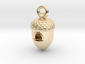 Acorn Whistle in 14k Gold Plated Brass