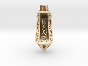 Crystal Ornament Pendant in 14K Yellow Gold