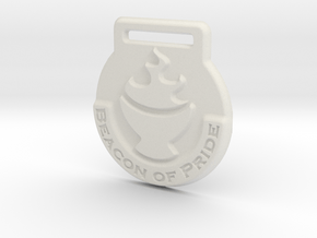 Beacon of Pride Medal in White Natural Versatile Plastic