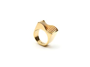 Sine Wave in 18K Gold Plated