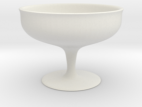 Simple Cup (7 cm height) in White Natural Versatile Plastic