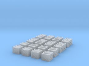 16 Crates for 6mm, 1/300 or 1/285 in Smooth Fine Detail Plastic
