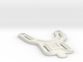 Battery Strap with stops for Associated B5M in White Natural Versatile Plastic