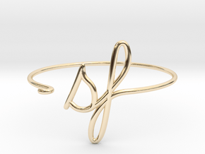 SF Wire Bracelet (San Francisco) in 14k Gold Plated Brass