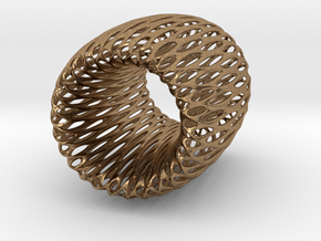 Torus Pendant in Natural Brass