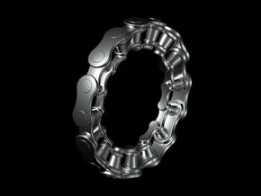 RS CHAIN RING SIZE 5 5 ML in Polished Silver