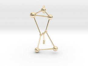 Orion Pendant in 14k Gold Plated Brass