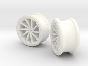 Set of Vossen CVT Gauge EarRings 16mm 5/8' Inner D in White Processed Versatile Plastic