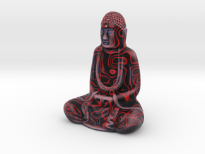 Textured Buddha: primitive red. in Full Color Sandstone