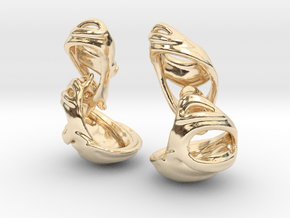 Julia's Basket Earrings in 14k Gold Plated Brass