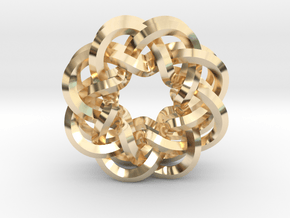 Woven Starburst Earrings - Small in 14k Gold Plated Brass