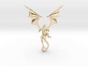 The Wyvern pendant.  in 14k Gold Plated Brass