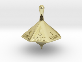 SPINNING TOP LOVE  in 18k Gold