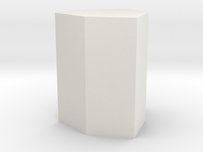 Ditrigonal prism in White Natural Versatile Plastic