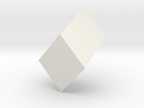 Monoclinic prism in White Natural Versatile Plastic