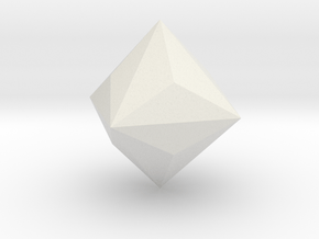 Triakis-octahedron in White Natural Versatile Plastic