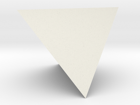 Tetrahedron in White Natural Versatile Plastic