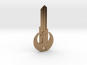 Rebel House Key Blank - KW11/97 in Natural Brass