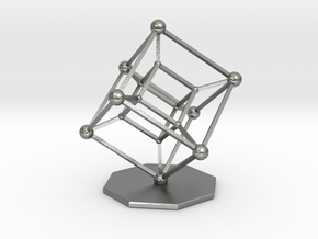 Hypercube in Natural Silver