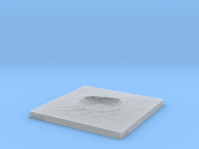 Arizona Meteor Crater 4 inch or 100mm in Smooth Fine Detail Plastic