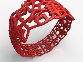 PAN Bracelet D64 RE115s3A10m25M45FR011-plastic in Red Processed Versatile Plastic