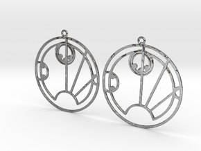 Sally - Earrings - Series 1 in Polished Silver