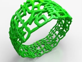 PAN Bracelet D64 RE115s1A10m25M45FR023-plastic in Green Processed Versatile Plastic