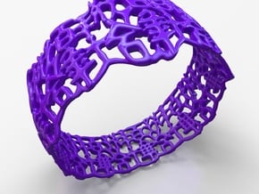 PAN Bracelet D64 RE115s1A10m25M45FR007-plastic in Purple Processed Versatile Plastic